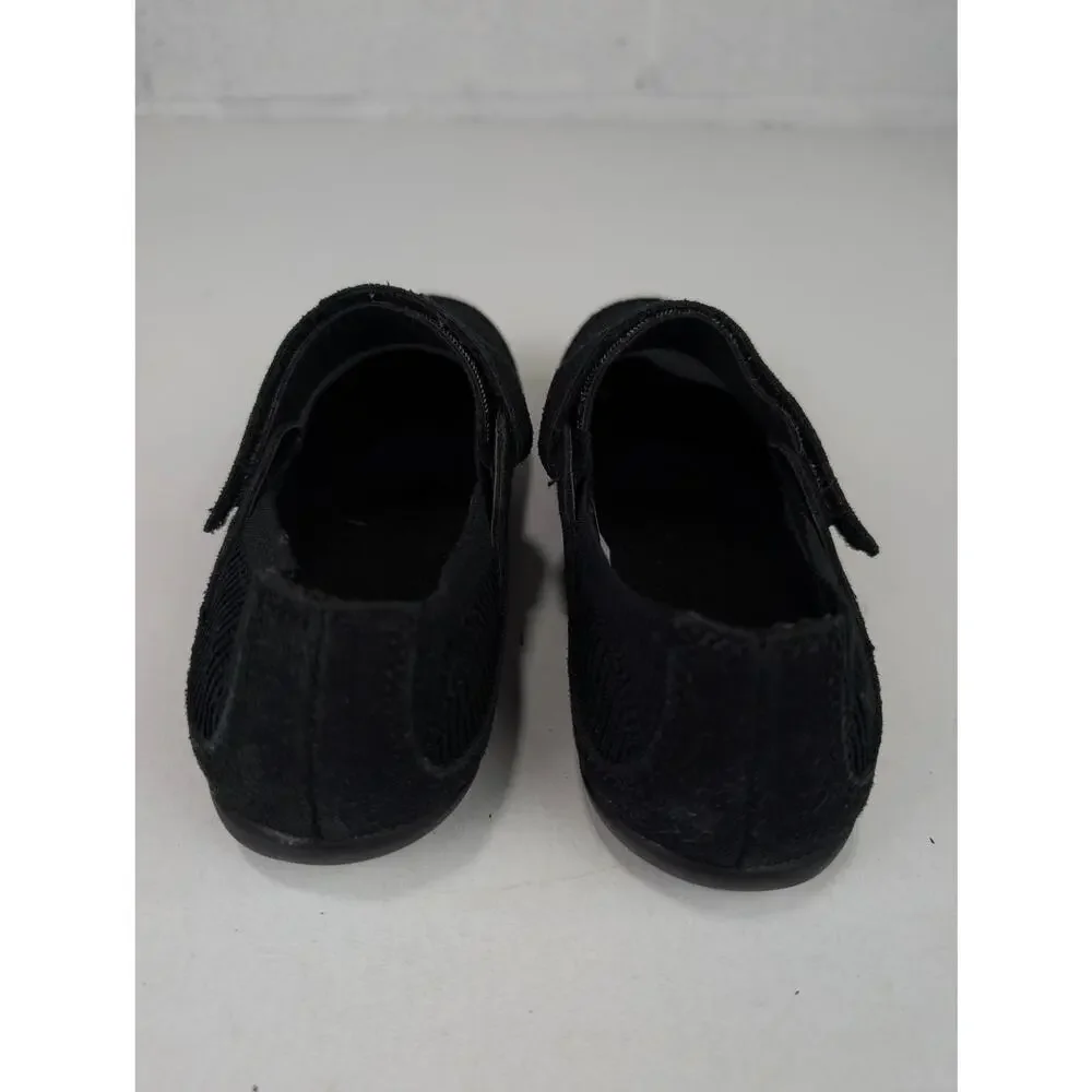 Lands' End Girls 2 Black Mary Jane Style Flats